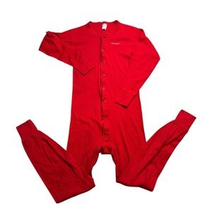 Carhartt VTG 90s Union Suit One Piece Long John Button Front Red Large ONSIE